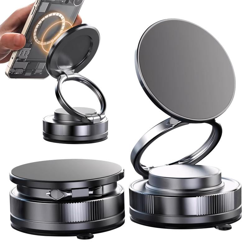 Revolutionary Magnetic 360° Car Phone Holder with MagSafe – Ultimate Suction Cup Mount for All Smartphones, Compatible with iPhone 16/15/14/13/12 for Hands-Free Navigation!