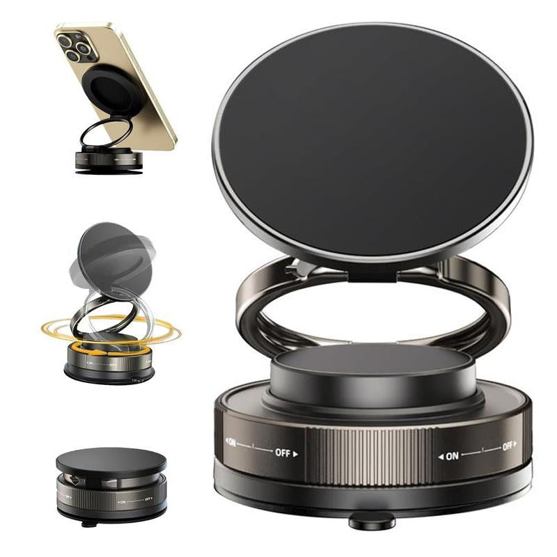Revolutionary Magnetic 360° Car Phone Holder with MagSafe – Ultimate Suction Cup Mount for All Smartphones, Compatible with iPhone 16/15/14/13/12 for Hands-Free Navigation!