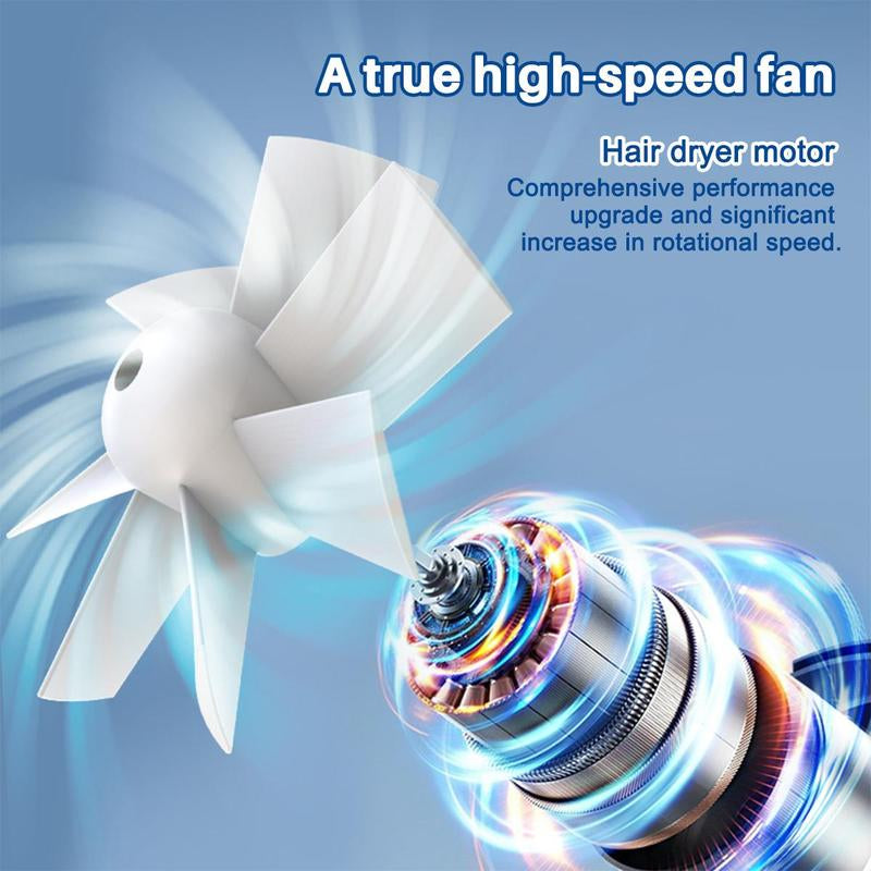 Portable Fan, USB Rechargeable Handheld Fan Portable Waist Cooling Fan with Waist Clip & LED Lights & Power Display, Waist Clip on Fan, Battery Powered Fans with 10-Speed for Outdoor & Indoor, Portable Waist Fan, Travel Essentials for Camping