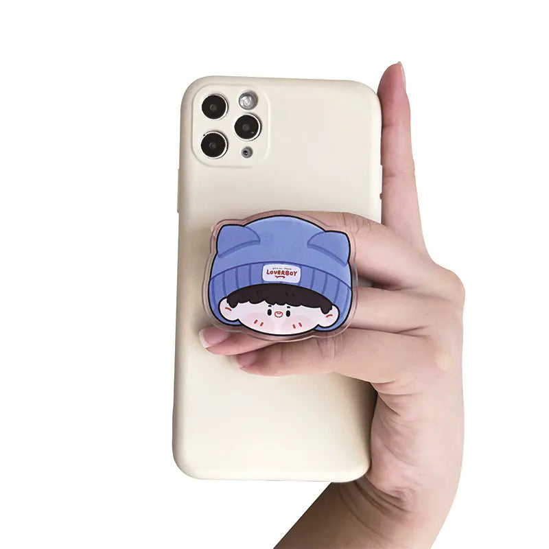 Acrylic Phone Holder with Airbag and Ring Stand