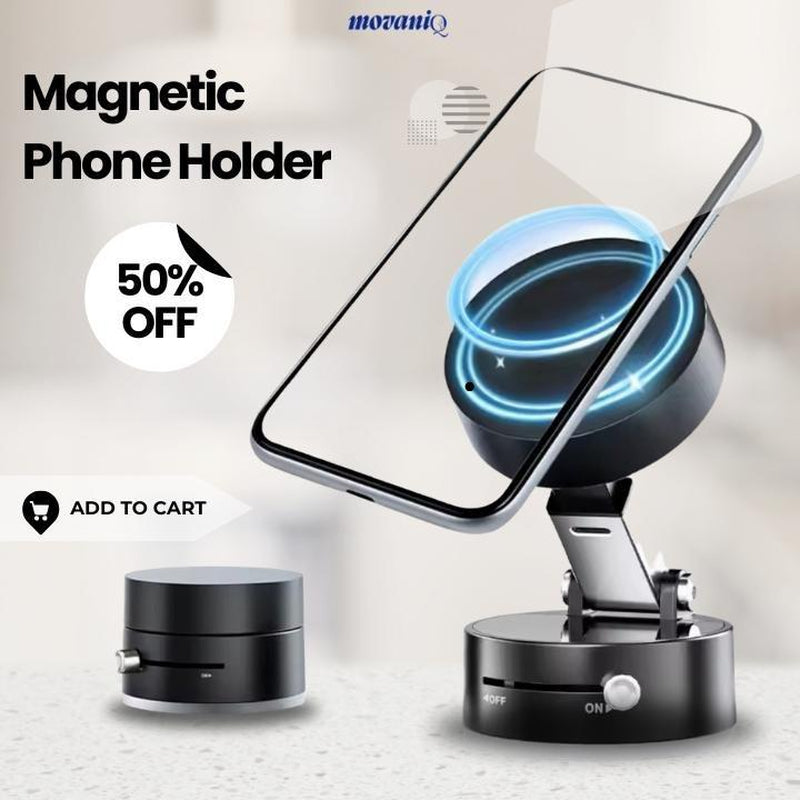 *Movaniq Magnetic Phone Holder - Compact Design for Easy Access to Your Phone