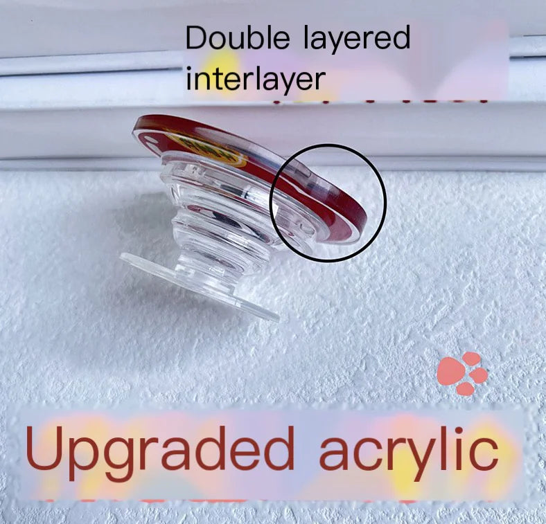 Acrylic Phone Holder with Airbag and Ring Stand