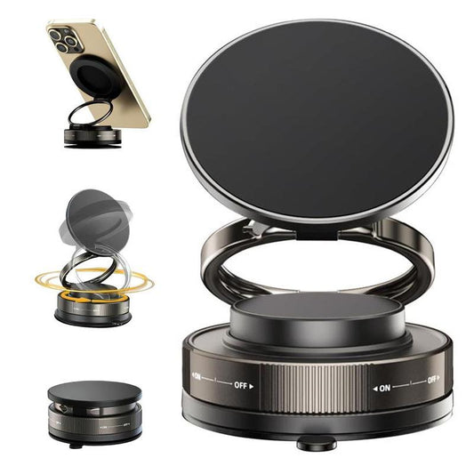 Revolutionary Magnetic 360° Car Phone Holder with MagSafe – Ultimate Suction Cup Mount for All Smartphones, Compatible with iPhone 16/15/14/13/12 for Hands-Free Navigation!