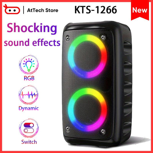 Elevate Your Party Vibe with the Ultimate RGB Karaoke Bluetooth Speaker & Microphone – Perfect for Unforgettable Moments!