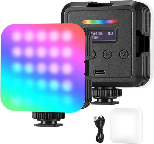 Illuminate Your Creativity with the Magnetic RGB61 Camera Light – Compact 360° RGB Video Lighting for Stunning Photography and Selfies