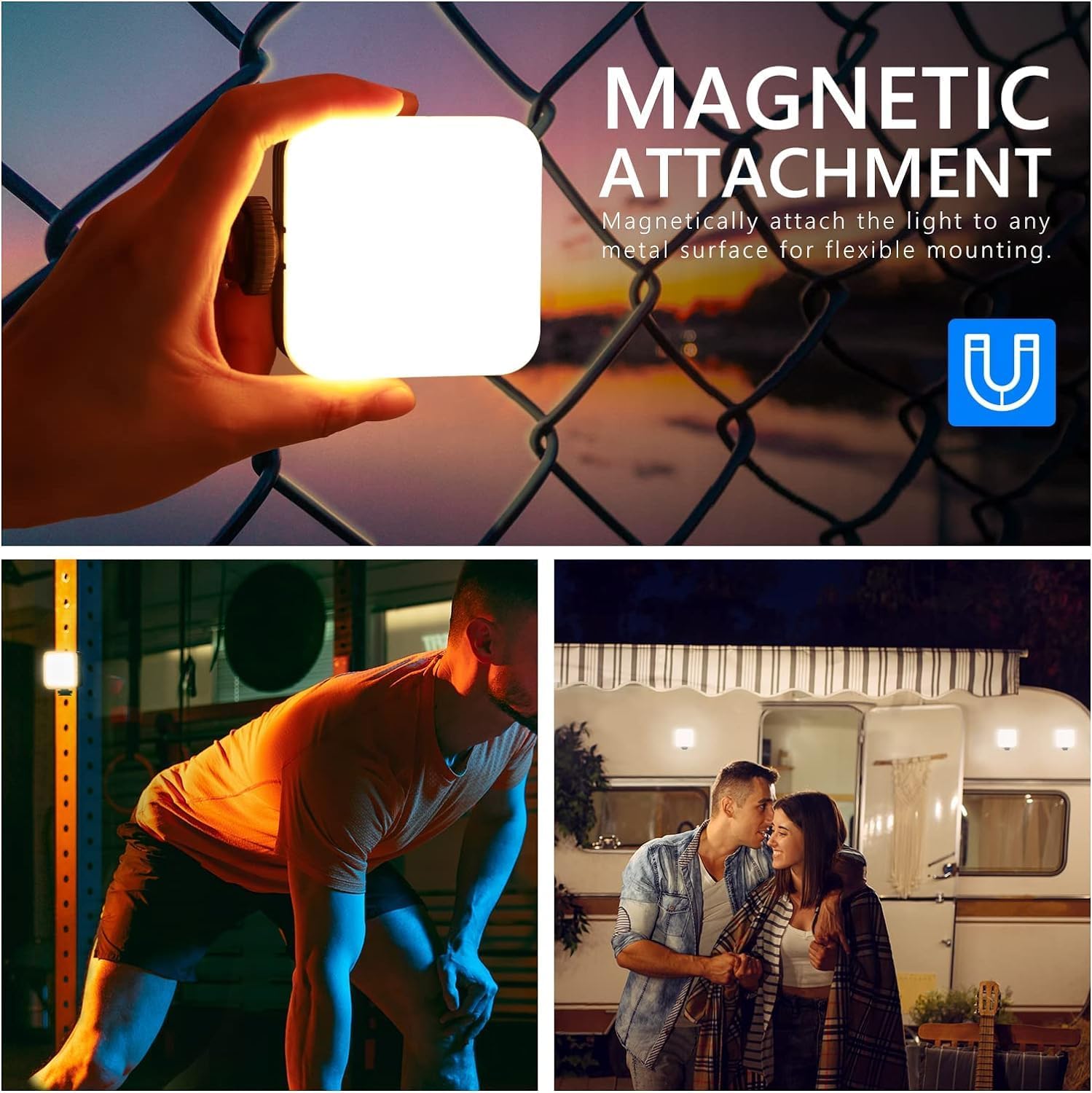 Illuminate Your Creativity with the Magnetic RGB61 Camera Light – Compact 360° RGB Video Lighting for Stunning Photography and Selfies